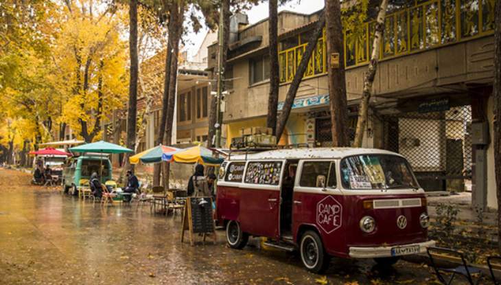 نمایی از خیابان چهارباغ اصفهان