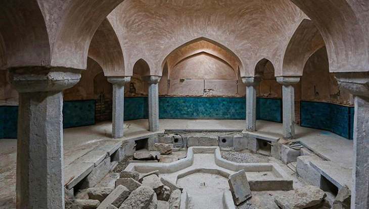 نمایی از حمام شیخ بهایی اصفهان 