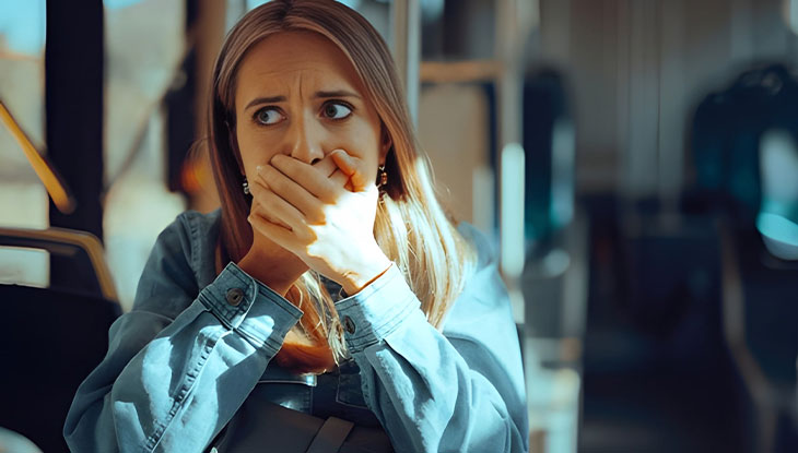 با سر درد و تهوع حین سفر چه کنیم؟ حالت تهوع در اتوبوس